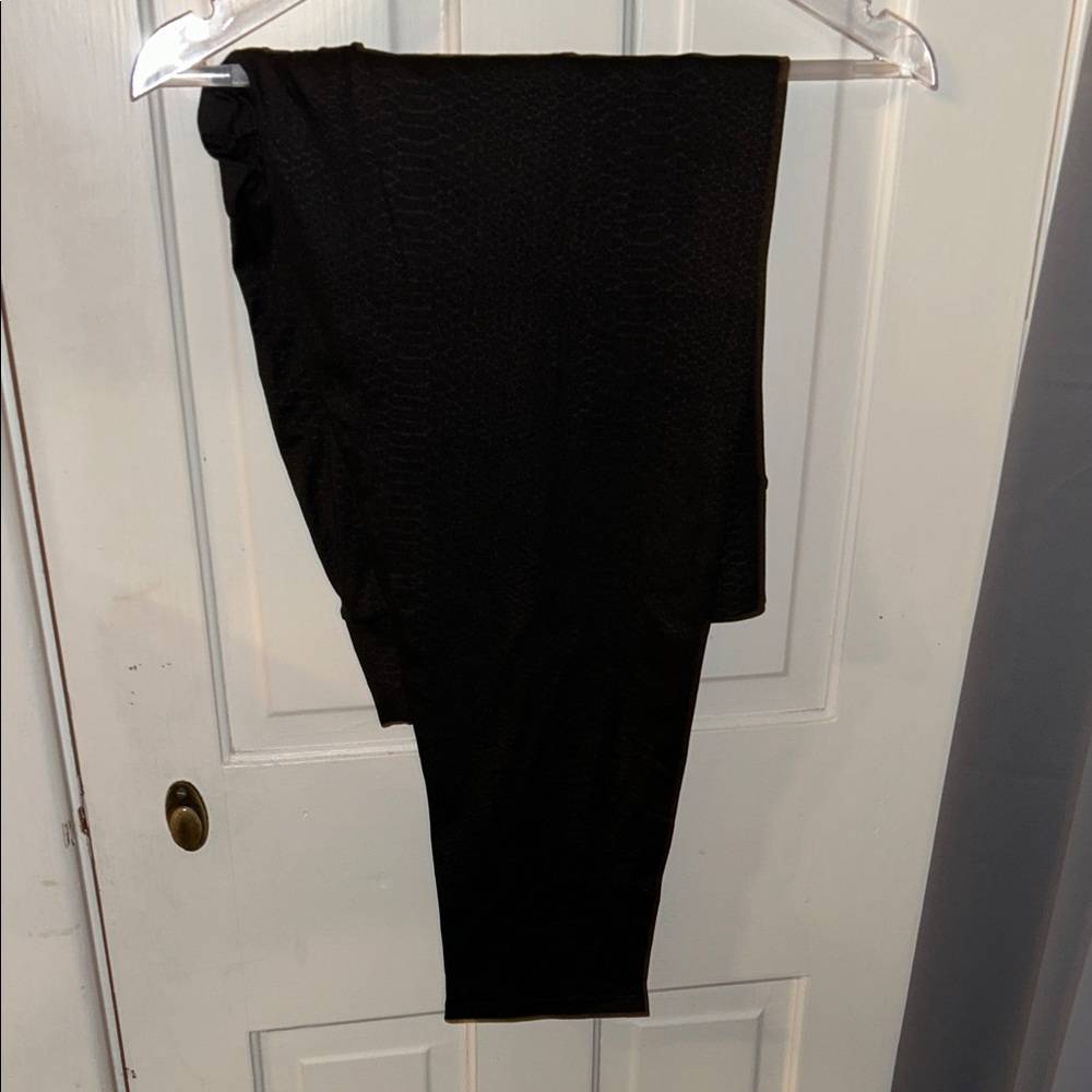 Lane Bryant Dark Textured Leggings